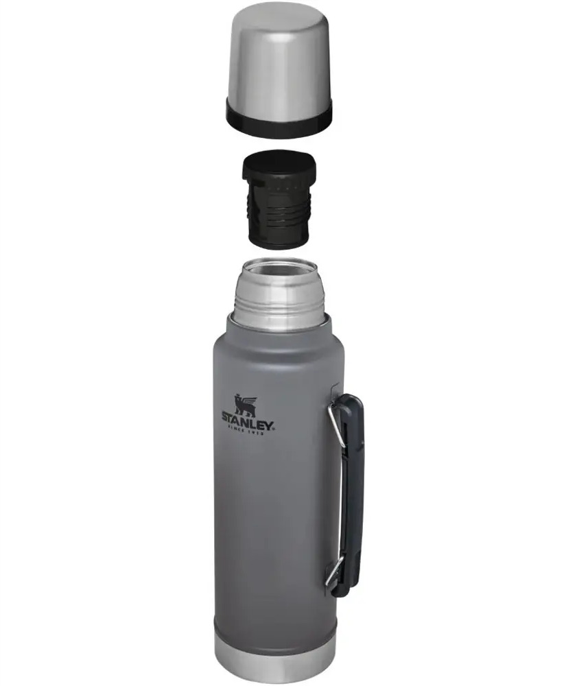 91643227 Термос 1000 мл Stanley Classic колба из нержавеющей стали цвет серый / серебристый STLM-0864006