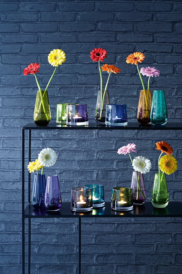 Ваза в форме бутона flower colour 14 см лайм LSA INTERNATIONAL - 253386 Зеленый  - Вид №6