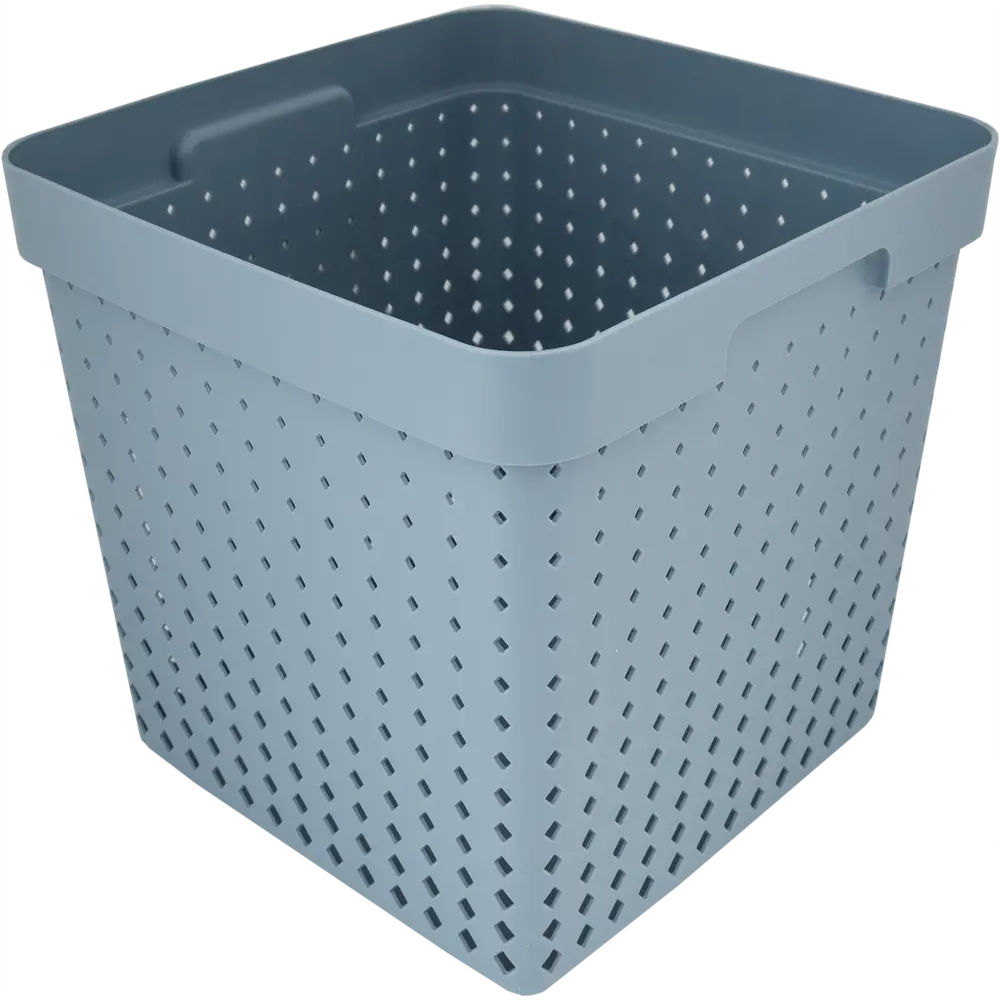 Корзина Seoul 29.5x29.5x29.5 см 21 л полипропилен цвет голубой PLAST TEAM STLM-2121101