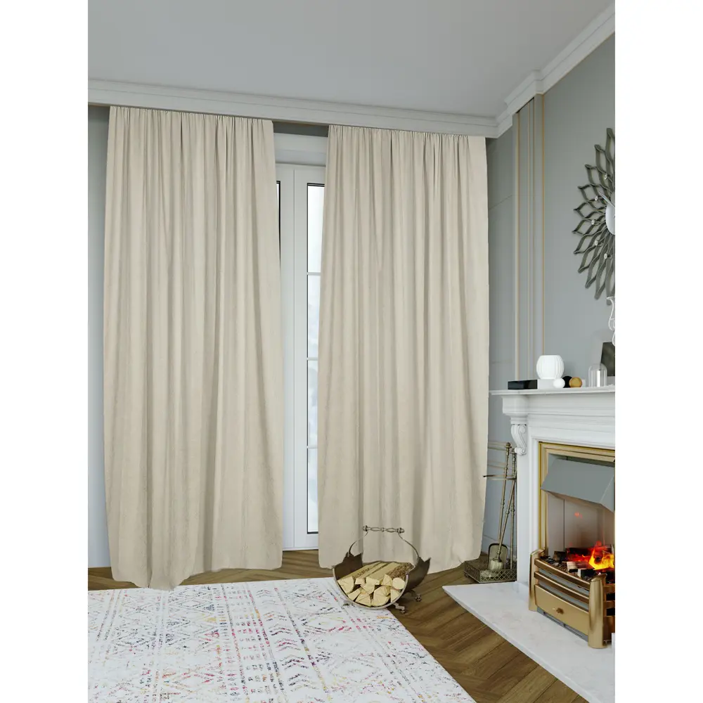 Santreyd Ткань Канвас для штор молочный цвет с эффектом блэкаут 89343108 STLM-1374508 - Вид №4