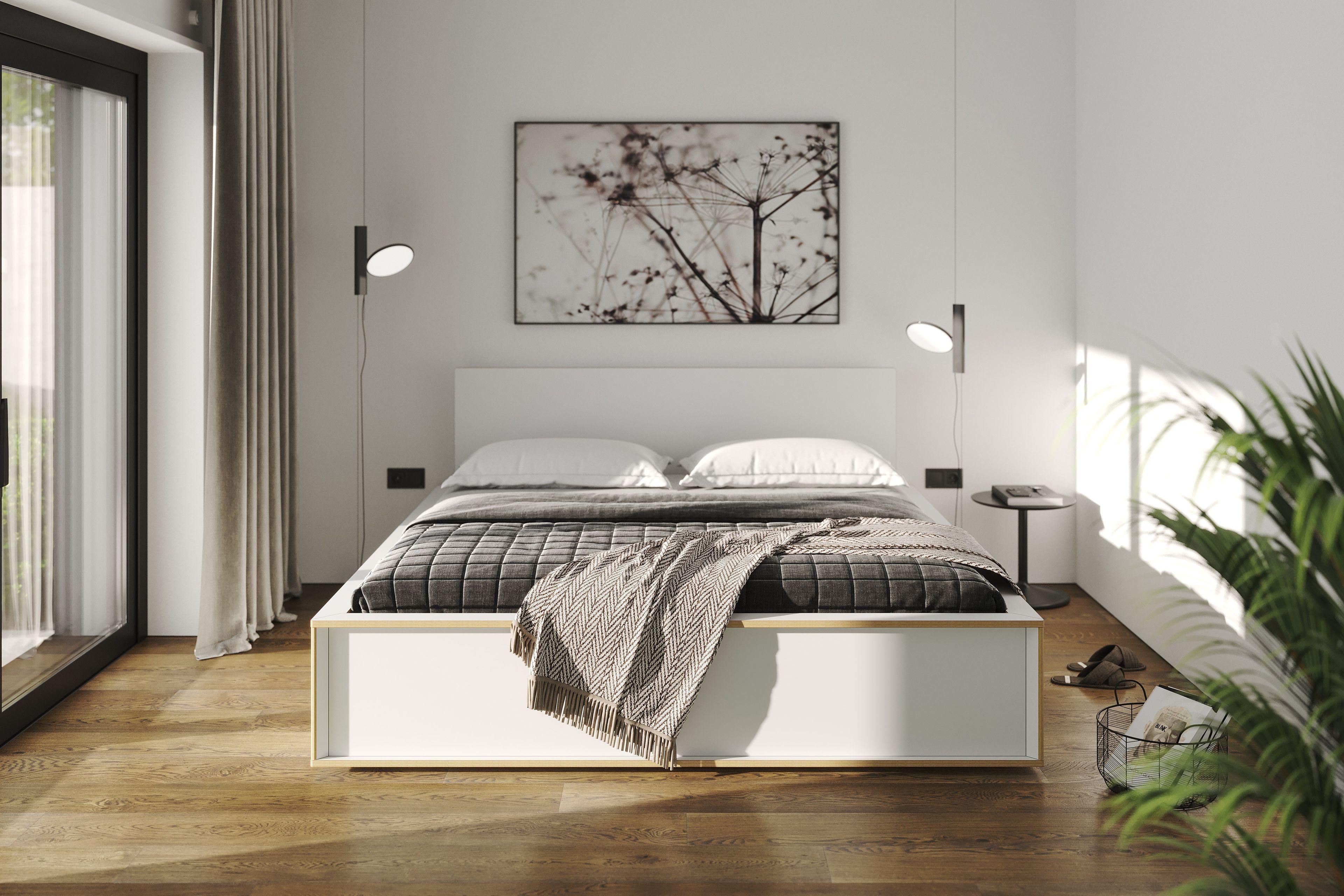 Двуспальная кровать-контейнер из многослойного материала Müller Small Living SPAZE ARCH-00061252 - Вид №6