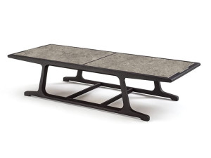 Прямоугольный низкий журнальный столик из керамогранита