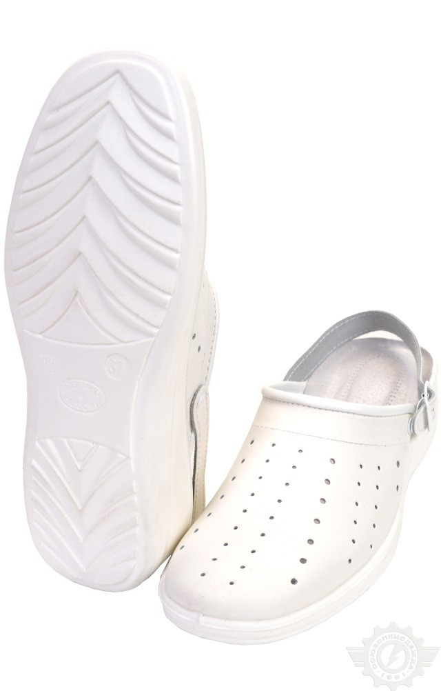 60953 Туфли Сабо "Шарм" женские белые  Медицинская обувь размер 38 Спецодежда 