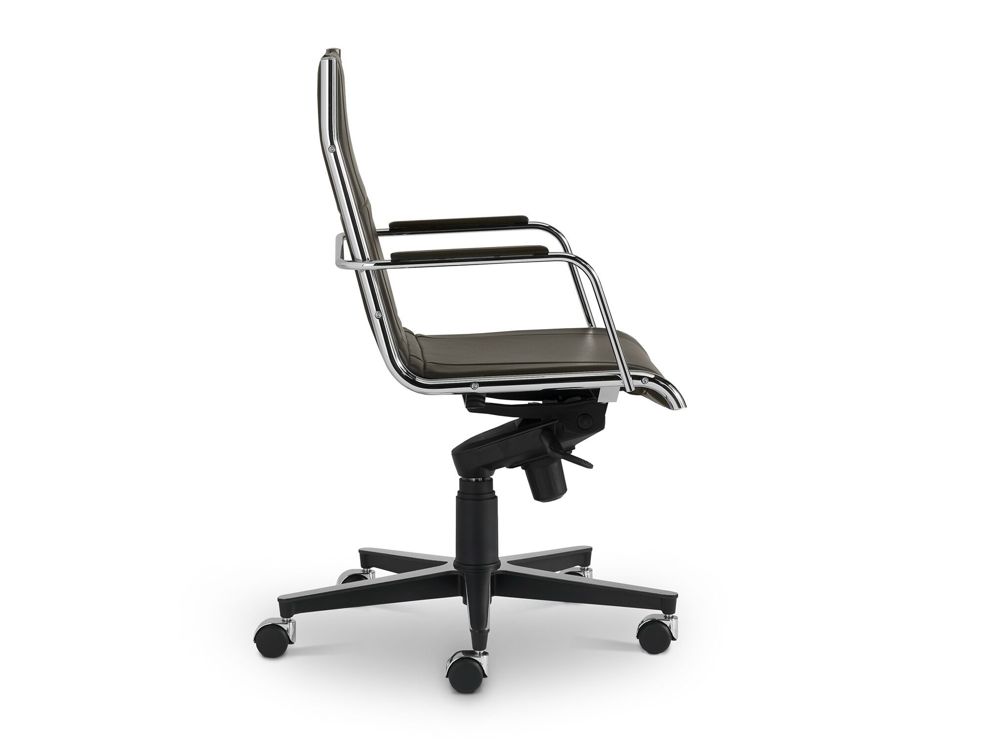 Кожаное вращающееся офисное кресло с колесами i 4 Mariani ARCH-00062682 - Вид №4