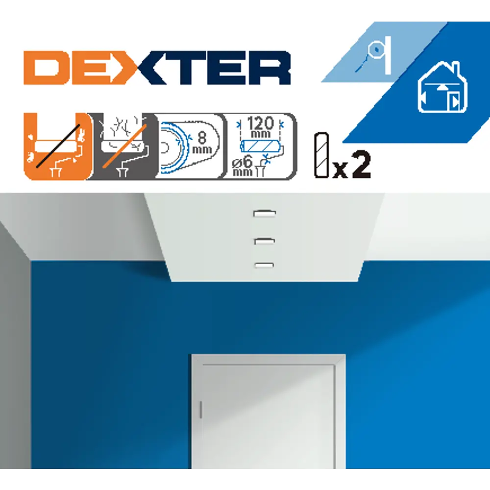 Валики Dexter для водных красок 110 мм, 2 шт — профессиональный малярный инструмент 82800659 STLM-0036120 - Вид №4