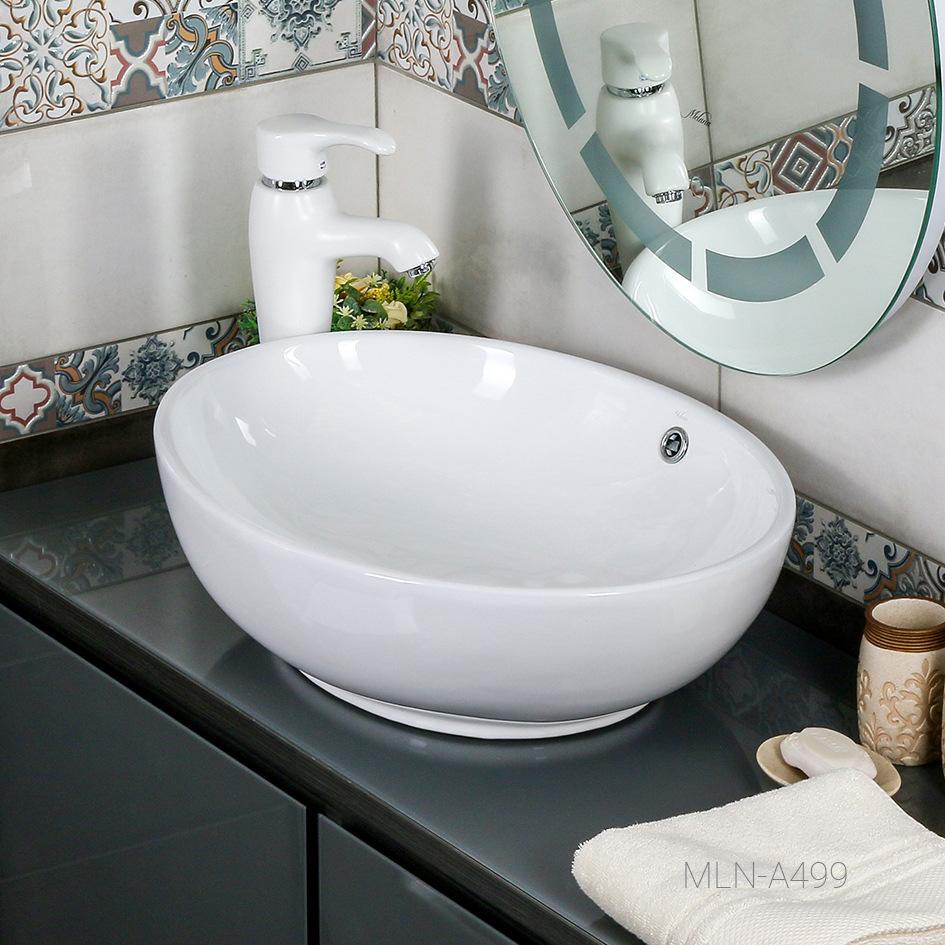 Накладная раковина melana mln-a499 A499-805 - Вид №3