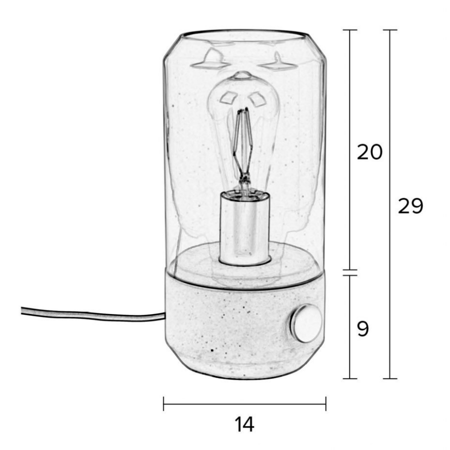 Лампа настольная Kato White Label Living 5200078 - Вид №5