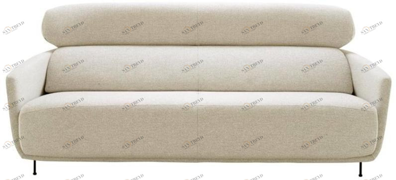 Ligne Roset 3-х местный тканевый диван с подголовником Okura 17100905