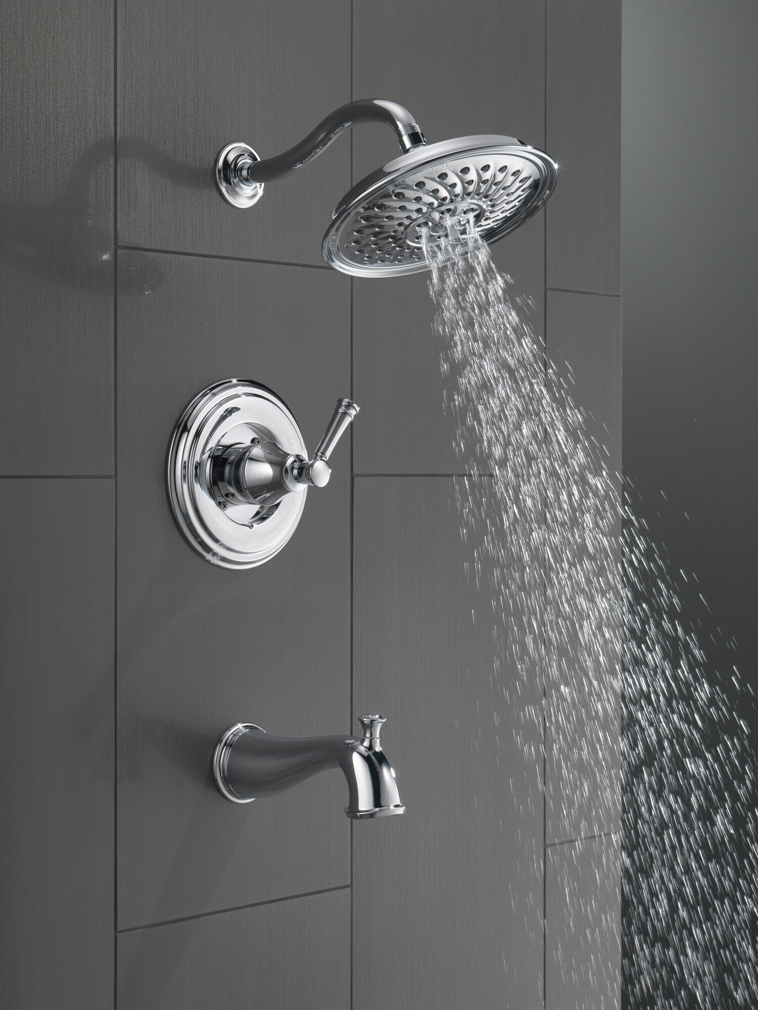 144757C Монитор серии 14 для ванны и душа с H2Okinetics Delta Faucet DELTA Хром - Вид №3