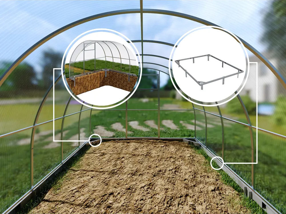 Santreyd Фундамент для удлинения теплицы 200x300x20 см 89351752