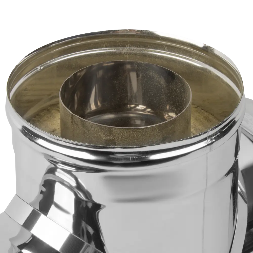 Сэндвич-тройник Металлик и Ко 90° 430/0.8 мм D115x200 мм STLM-2039587 - Вид №2