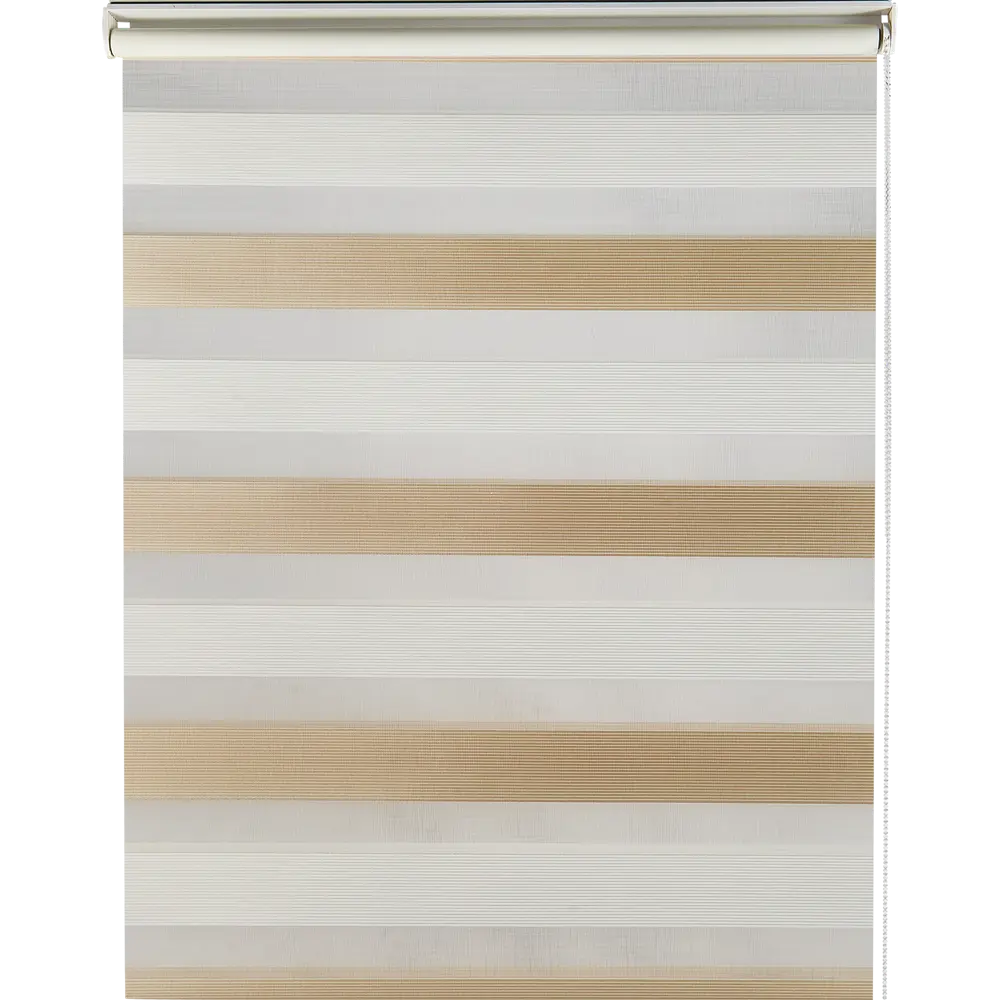 Штора рулонная день-ночь Порто 55x160 см бежево-молочная MIAMOZA STLM-2153946