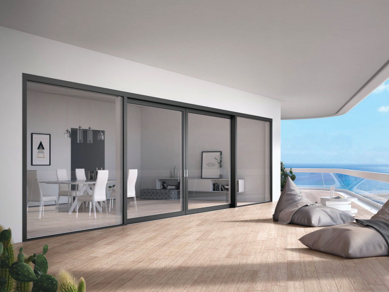 ПВХ/алюминиевый раздвижной подъемник DQG - Diquigiovanni DQG HST 85 ARCH-00089905 - Вид №1