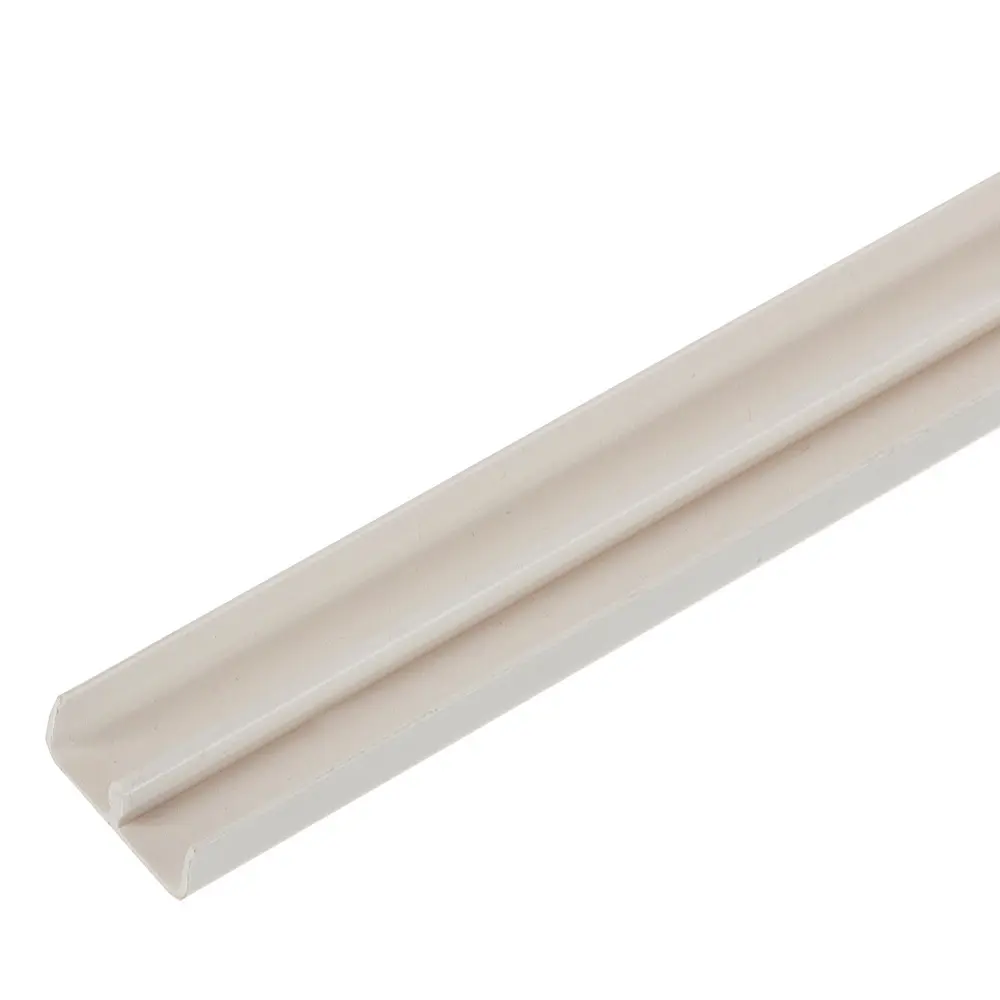 Ш-Профиль нижний Gah Alberts 6.5x5x1000 мм ПВХ цвет белый STLM-2185887