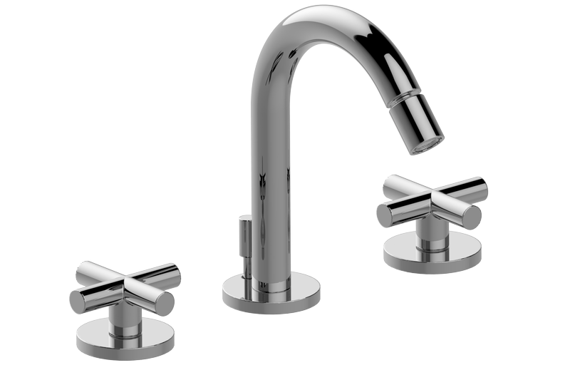 E-6163-C17B Three-hole bidet mixer with manual pop-up waste GRAFF M.E./M.E. 25