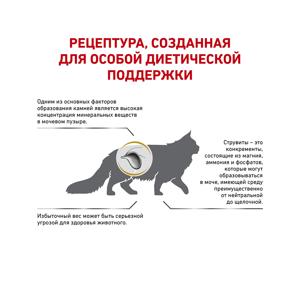 ПР0053547 Корм для кошек Vet Diet Urinary S/O Moderate Calorie при МКБ и лишнем весе сух. 7кг ROYAL CANIN  - Вид №2