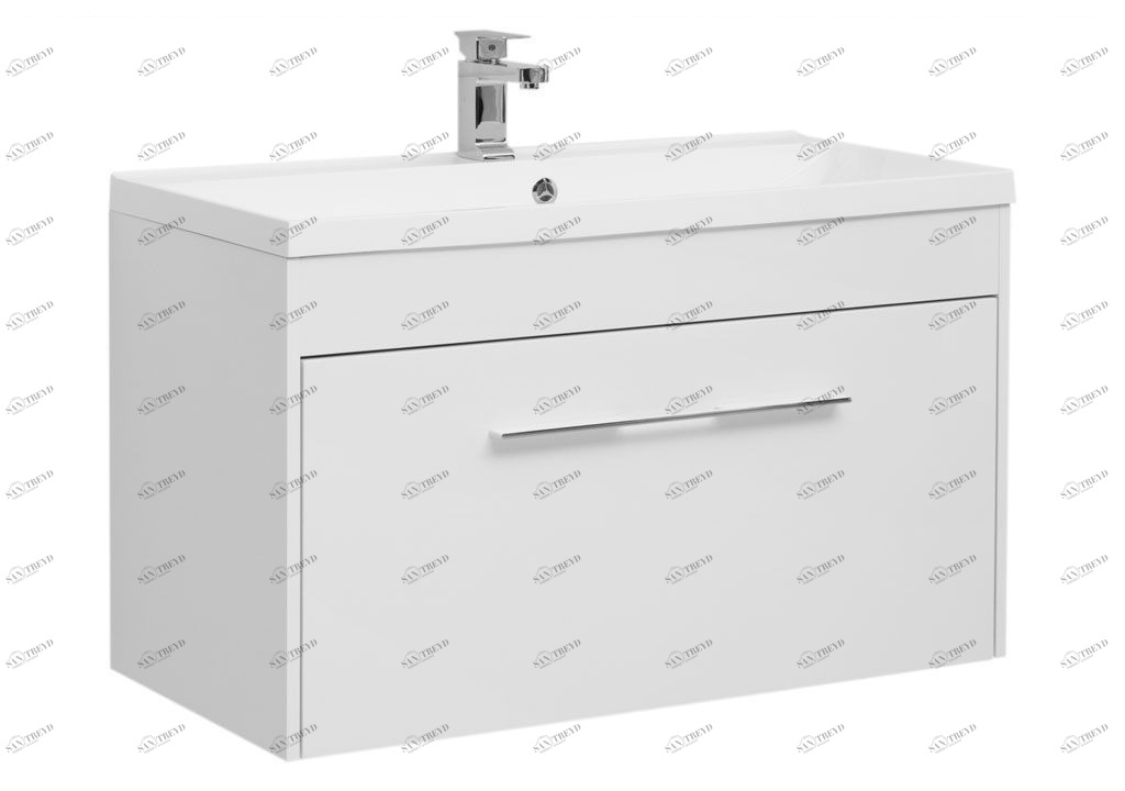Тумба с раковиной Aquanet Августа 100 белый 0021001900204096