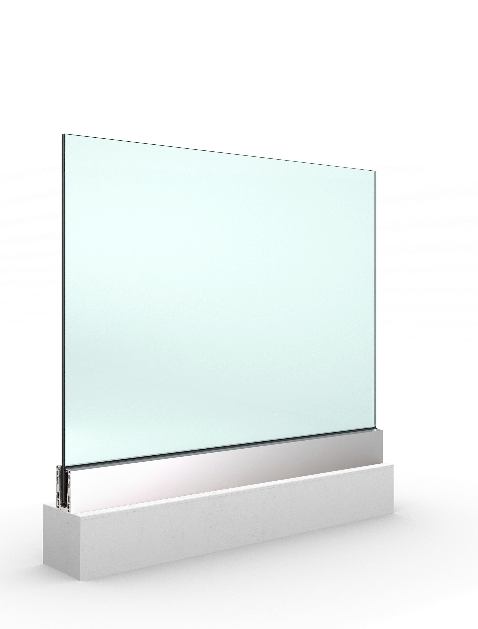 Стеклянный парапет для окон и балконов ALUVETRO система балюстрады GARDA ARCH-00123091 - Вид №11