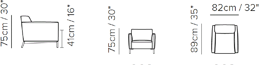 Natuzzi Кресло из ткани с подлокотниками Tratto sun-id-1423713 - Вид №2