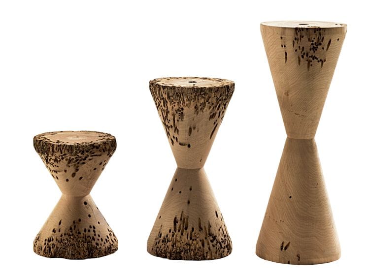 Деревянный табурет briccola Riva 1920 BRICOLAGES ARCH-00057921