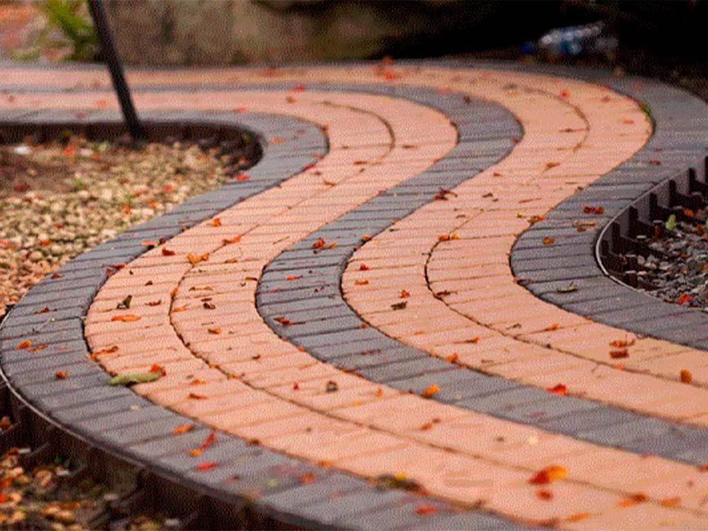 Пластиковый бордюр 58 мм, длина 1 м ГеоПластБорд GPBST-51 - Вид №5