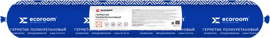 91007696 Герметик полиуретановый Ecoroom Е-Герм-3676/сер цвет серый 0.6 л STLM-0437562