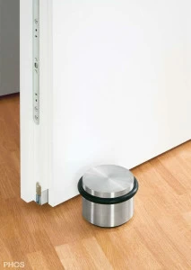 TSB90-75 Стопор напольной двери, без шурупов, ø90 мм, высота 75 мм. PHOS