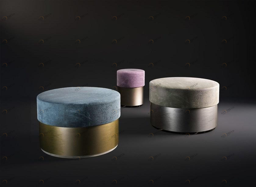 ROSSATO ARREDAMENTI Пуф из мягкого бархата Home Rhc-12 / rhc-13