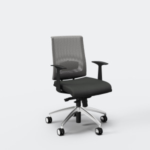 Сетчатое вращающееся офисное кресло с подлокотниками