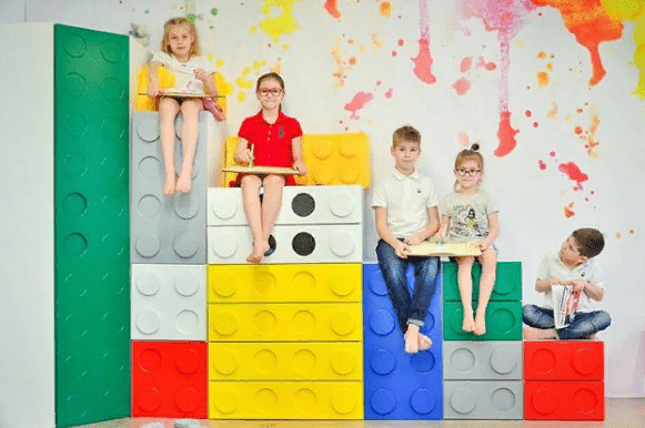 Шкаф-куб детский "Леголенд" МАНДАРИН ЛЕГОЛЕНД 178728 Белый;серый Santreyd  - Вид №6