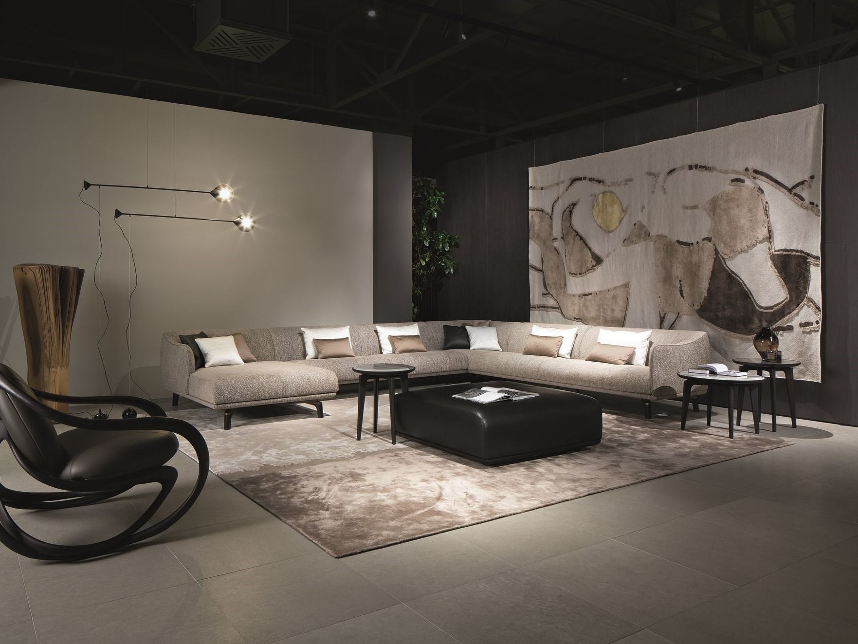 Круглый мраморный журнальный столик Giorgetti BLEND ARCH-00150340 - Вид №3