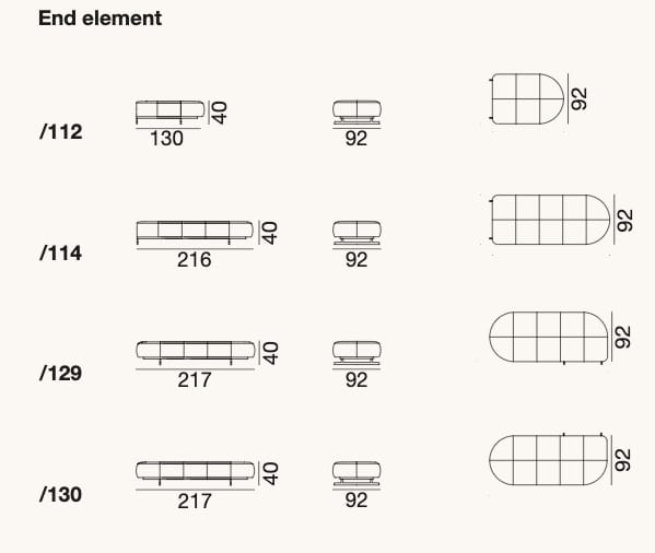Секционный диван из кожи и ткани de Sede DS-888 ARCH-00050494 - Вид №4