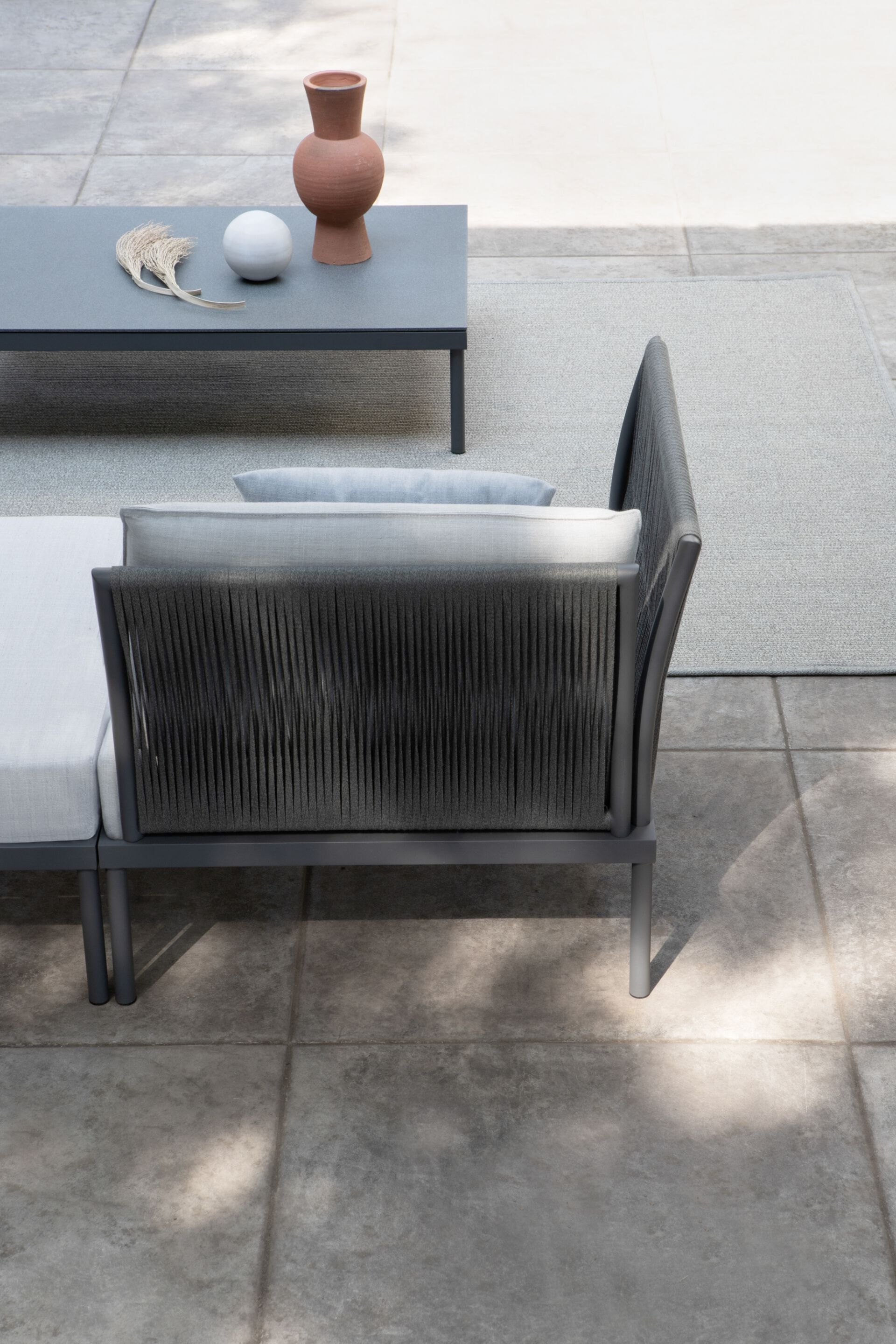 Прямоугольный садовый столик из алюминия и стекла Atmosphera ARCH-00055471 - Вид №1