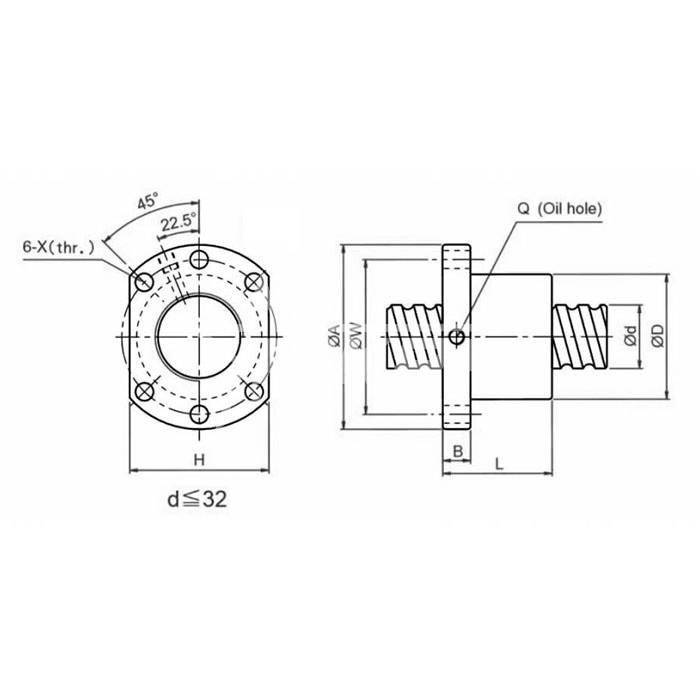 IS381 Гайка ШВП SFU4010 ISKRA  - Вид №1