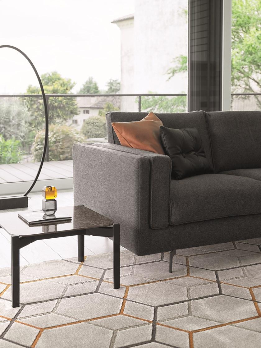 Calligaris Квадратный журнальный столик из керамики с эффектом мрамора Palette Cs5129-q - Вид №5