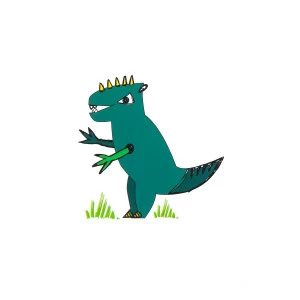 Декоративная наклейка T-Rex VAMVIGVAM  282143 Зеленый