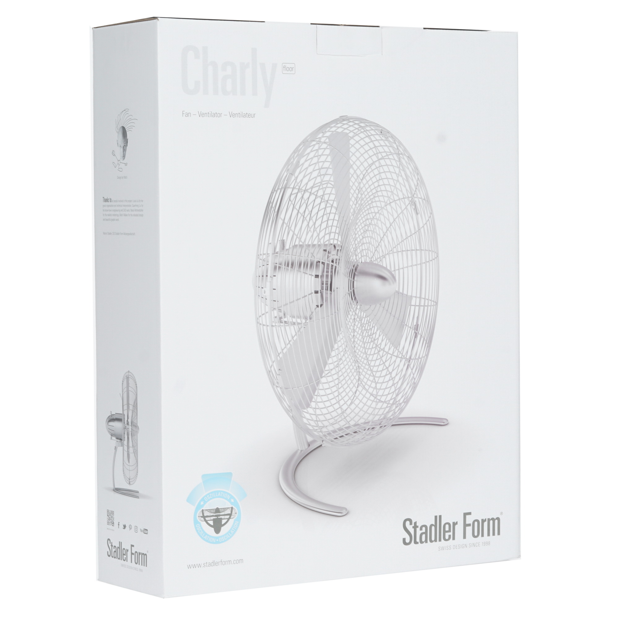 1054639 Вентилятор Stadler Form Charly NEW Floor C-050  серый STDN-0147233 - Вид №6