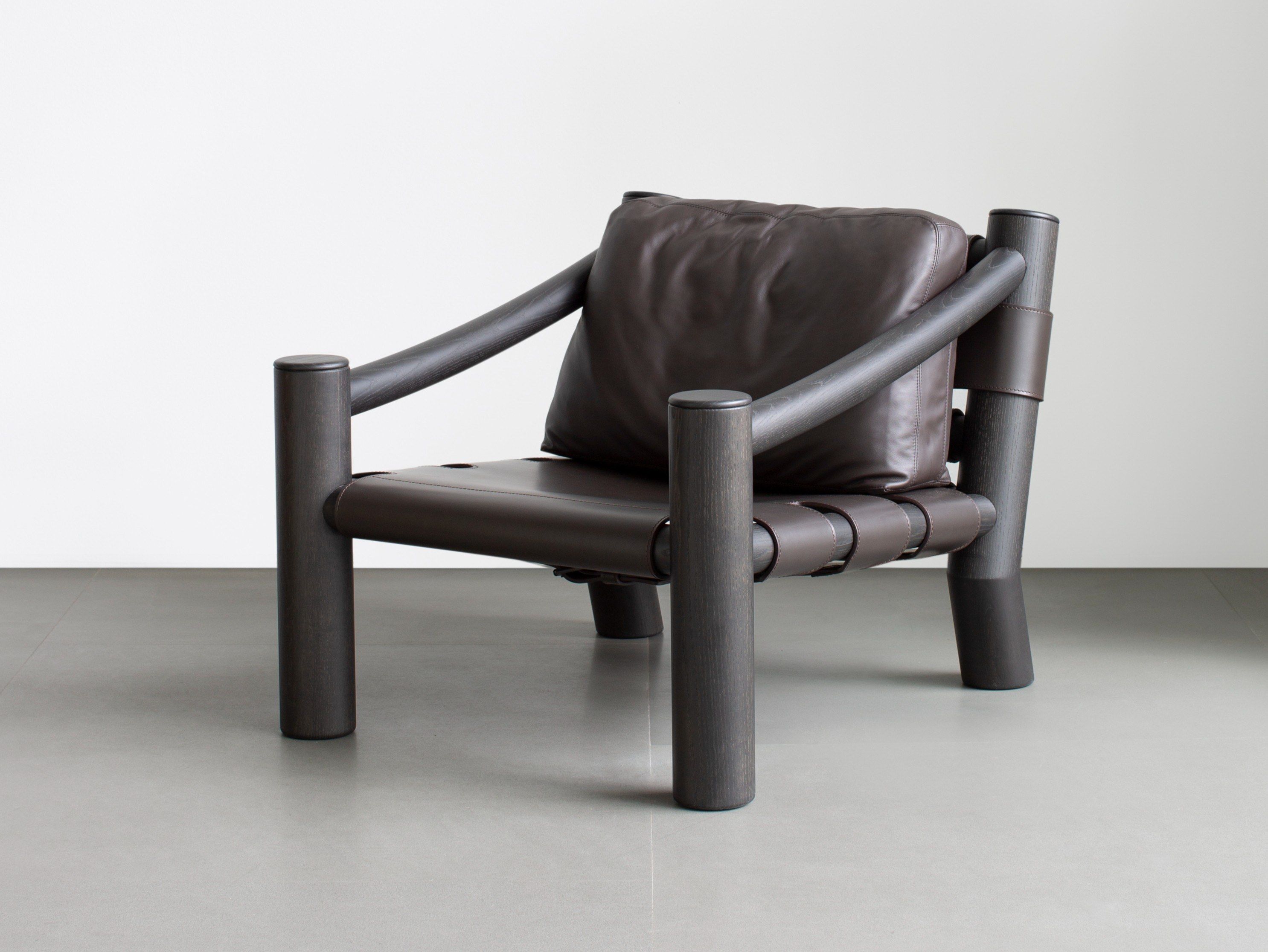 Кресло из массива дерева и кожи Tacchini Elephant ARCH-00117874 - Вид №2