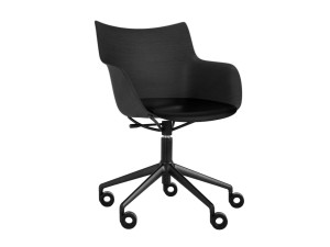 Стул с регулируемой высотой из шпона с колесами