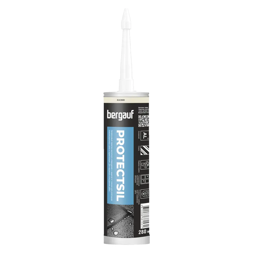 Затирка силиконовая Bergauf Protectsil цвет жасмин 280 мл STLM-2112411