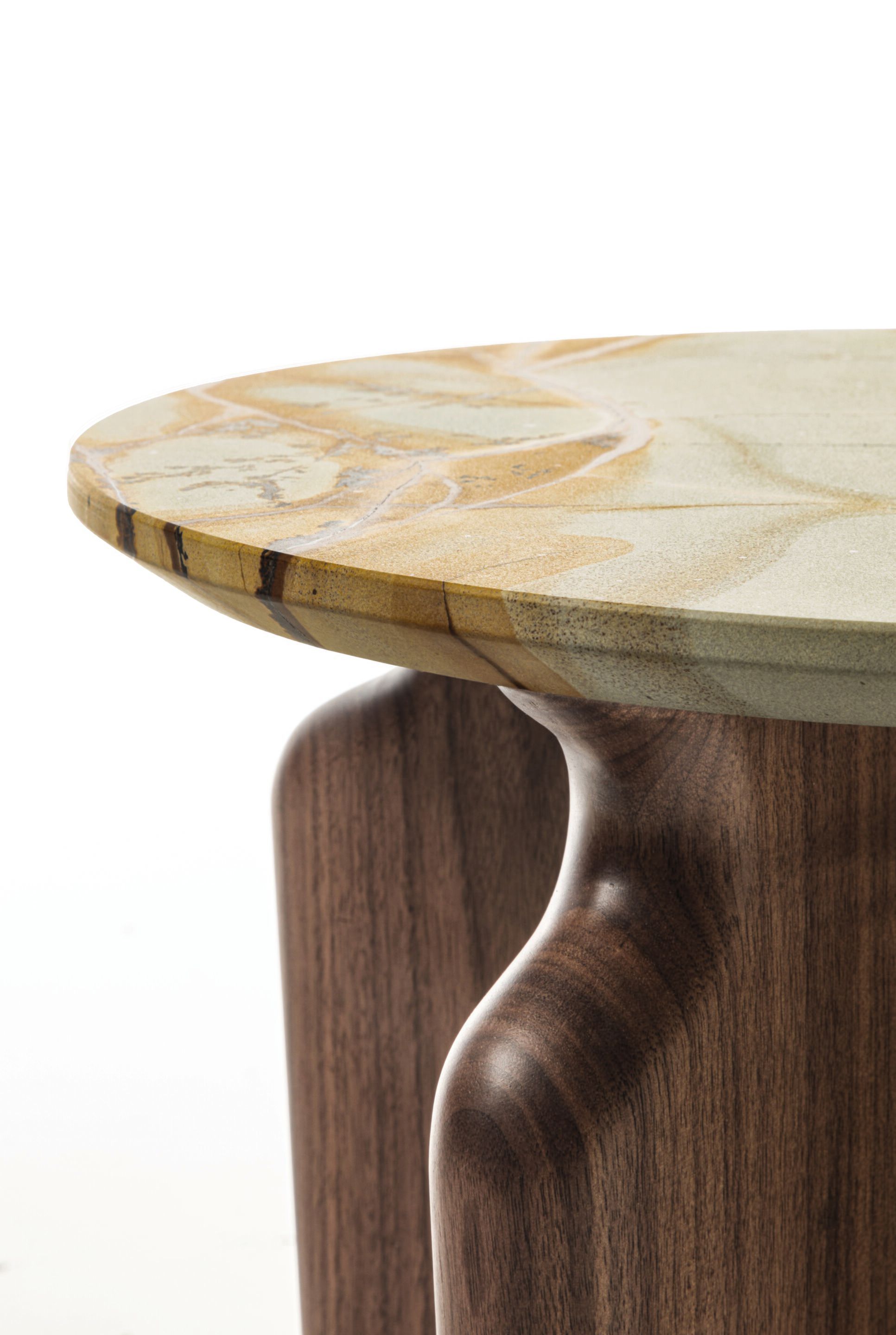 Круглый журнальный столик из грецкого ореха Porada двадцать четыре ARCH-00010518 - Вид №1