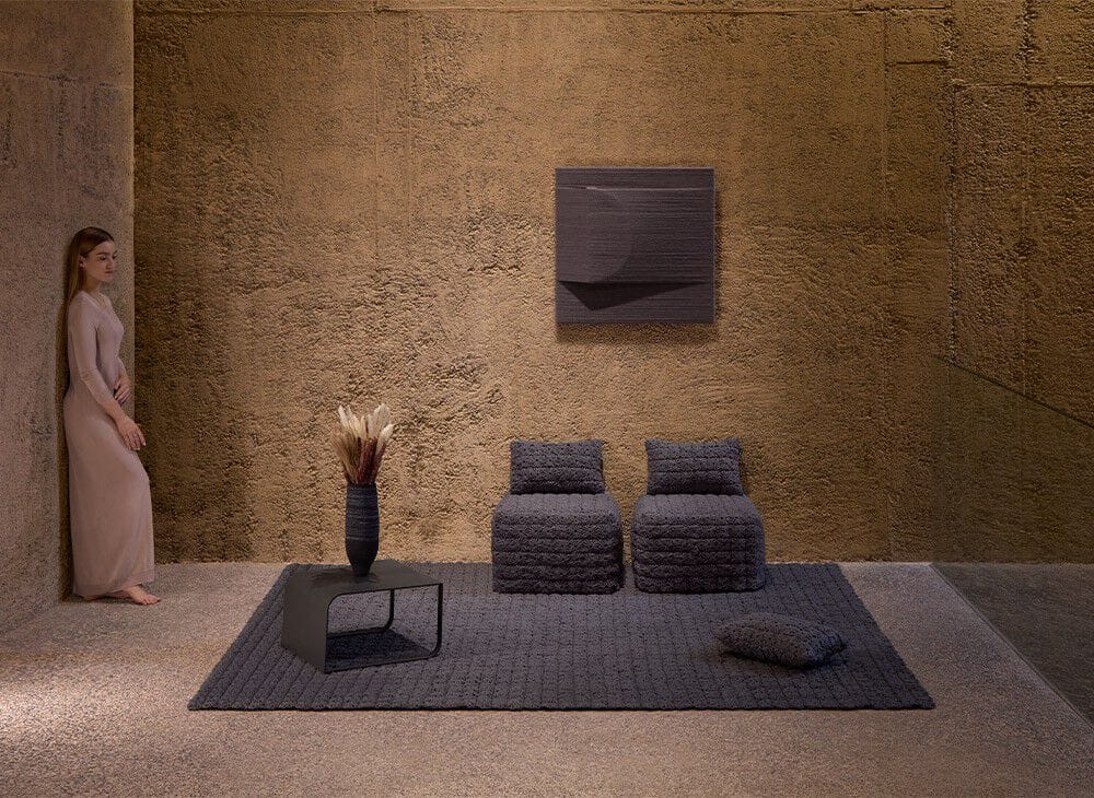 Сплошной цвет шерстяной ковер GAN Momos ARCH-00127333 - Вид №8