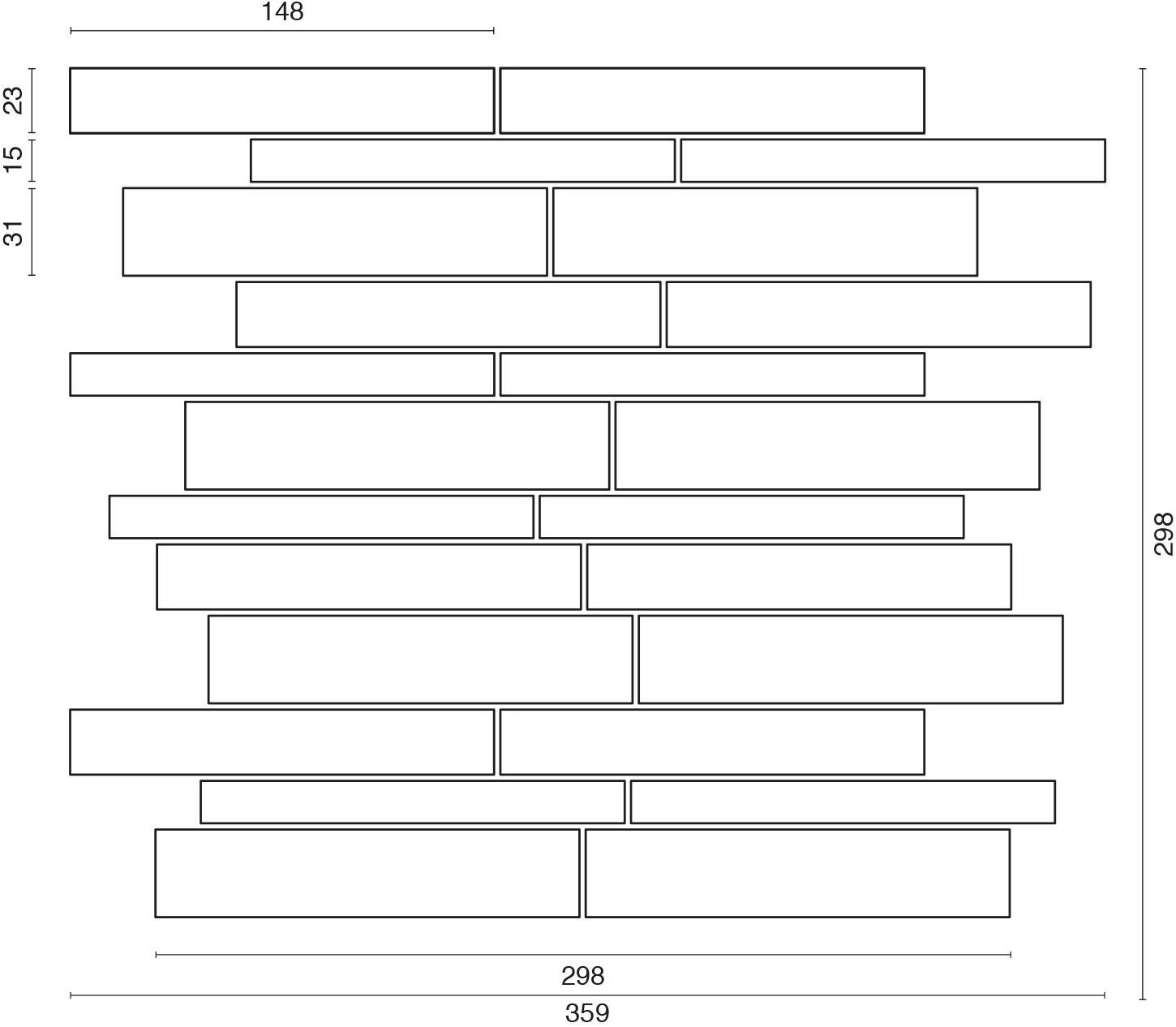 Ideamarmo Сланцевая мозаика Plane Pln ak - Вид №7