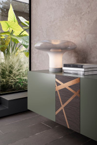 Деревянный шкаф с распашными дверями