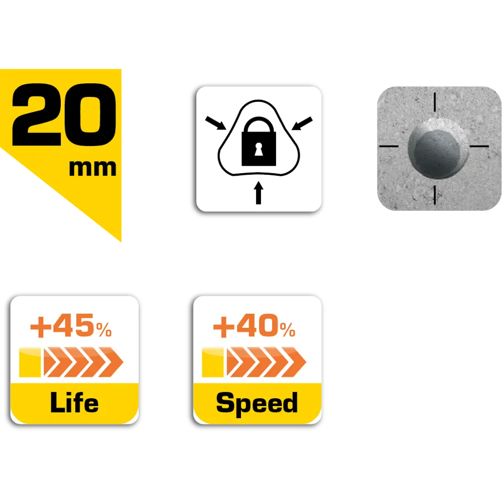 Сверло по бетону Dexter Pro 20x200 мм STLM-2027784 - Вид №4