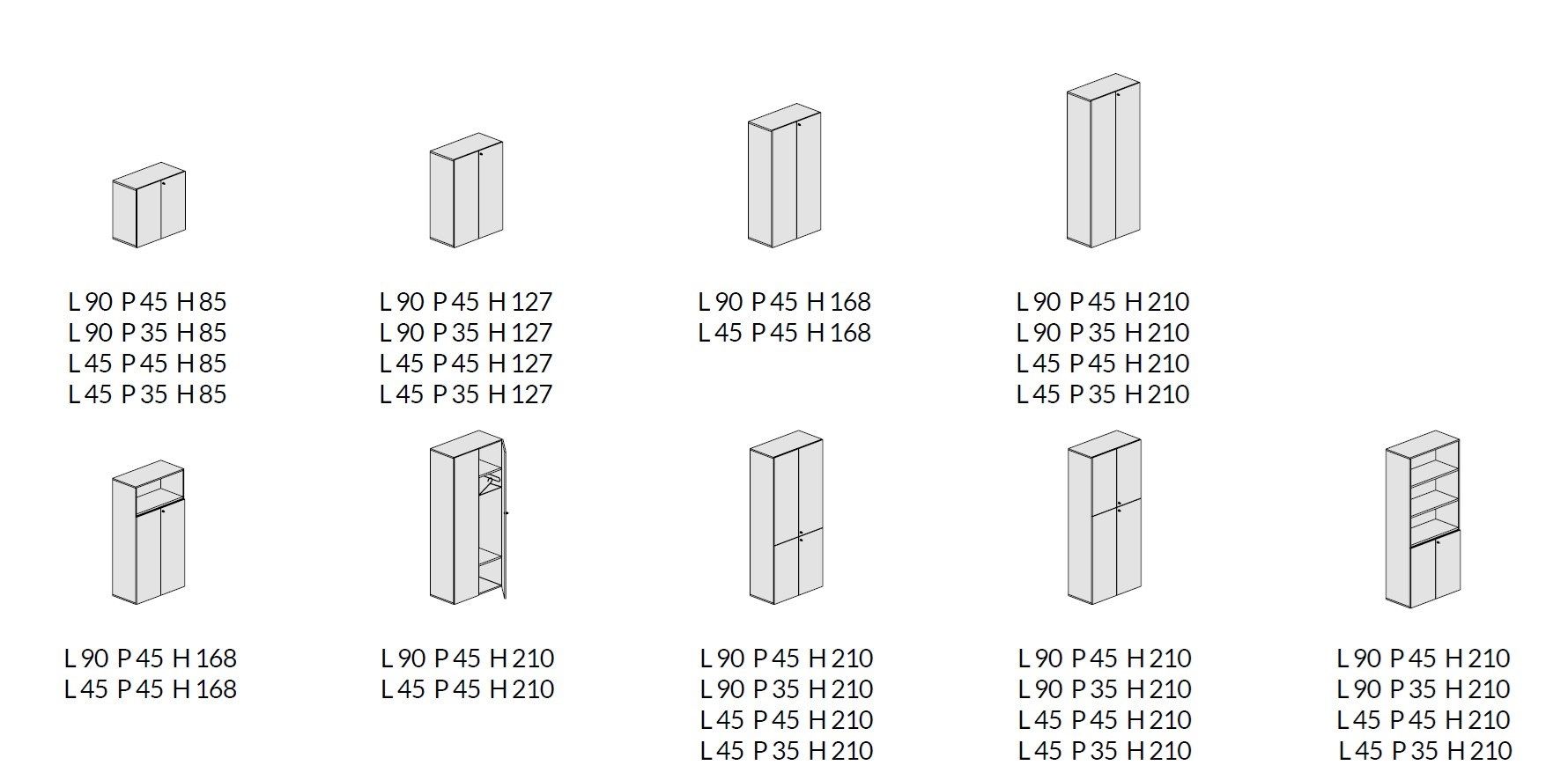 Деревянный офисный шкаф с распашными дверями и замком About Office Hype ARCH-00141527 - Вид №3
