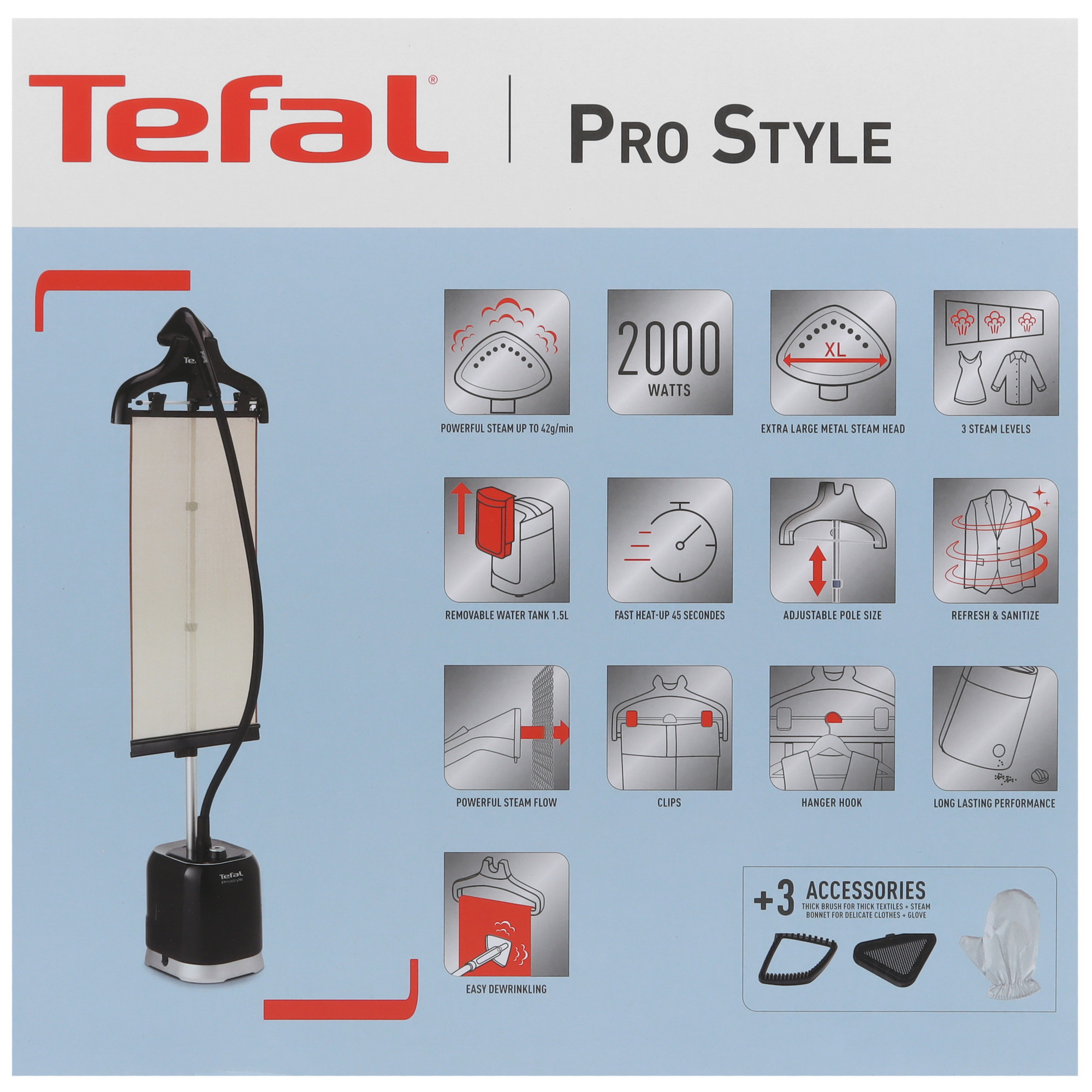 5448620 Отпариватель Tefal Pro Style IT3480E1 черный STDN-0029439 - Вид №10