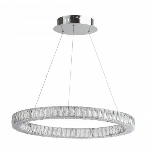 Подвесной светодиодный светильник Chiaro Гослар А с одним кольцом 498011501 MW-LIGHT ДИЗАЙНЕРСКИЕ, ГОСЛАР 00-3889622 Серебро