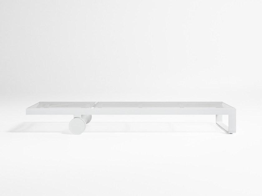 GANDIABLASCO Садовая кушетка с откидной спинкой batyline® на колесиках Flat textil sun-id-1389109 - Вид №1