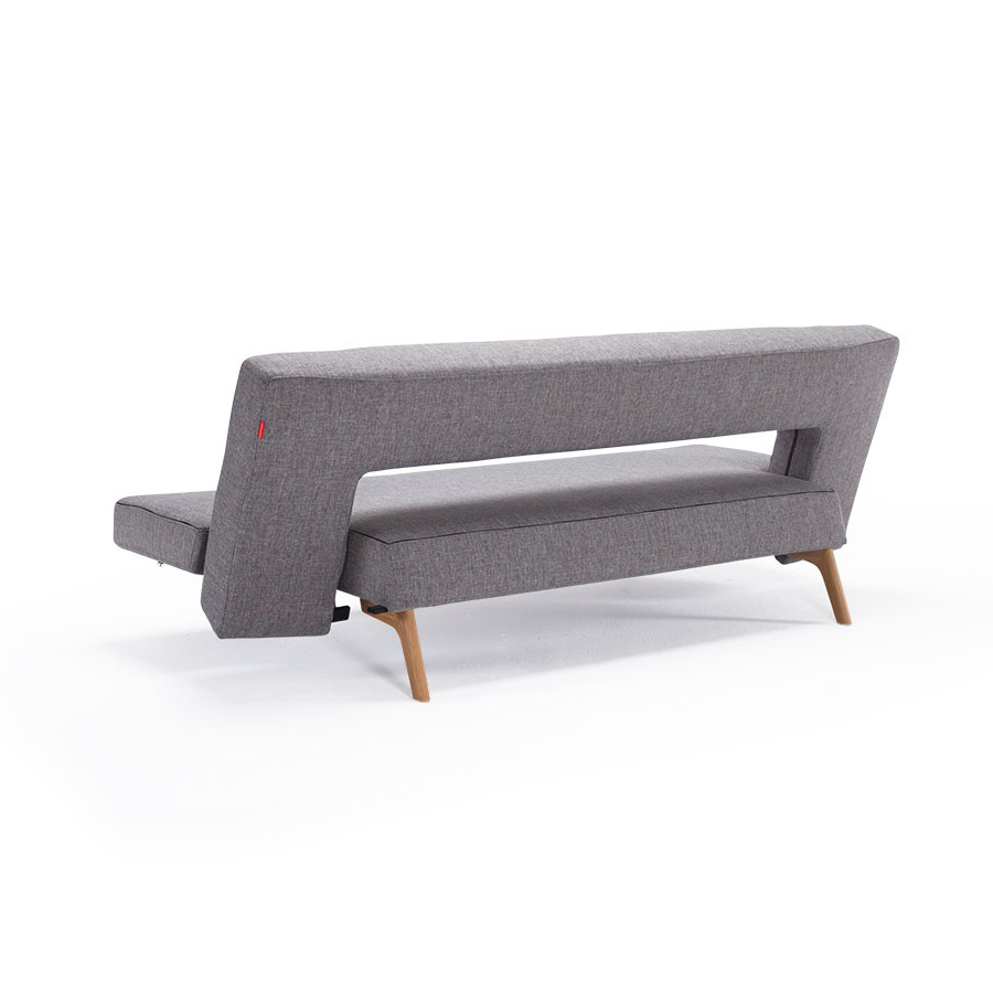 Диван Puzzle Wood с ножками из дуба, серый Innovation Living PUZZLEWOOD521 - Вид №3